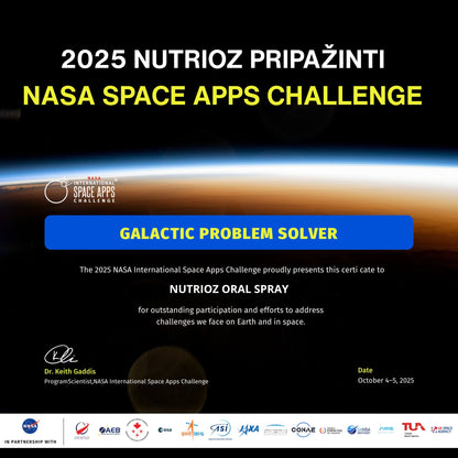 NUTRIOZ SLEEP: NASA International Space Apps Challenge įvertintas miego sprendimas
